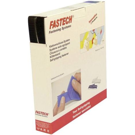 FASTECH® B20-STD-HL999925 Klettband zum Aufnähen Haft- und Flauschteil (L x B) 25 m x 20 mm Schwarz (1/2)