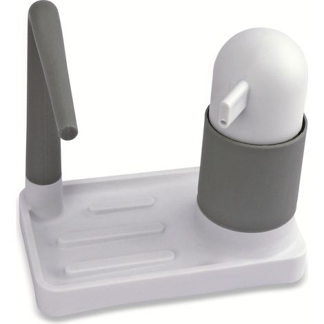 Distributeur de savon ALPINA, 20x12x20 cm, avec porte-éponge