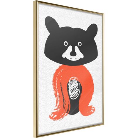Affiche Murale Encadrée "Little Bear" 40 x 60 cm Or (1/2)
