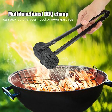 Multifunktionale Grillzange aus Metall, Holzkohlezange, Servierbesteck, Grill- und Abfallentsorgungswerkzeug, praktisches Set (1/5)