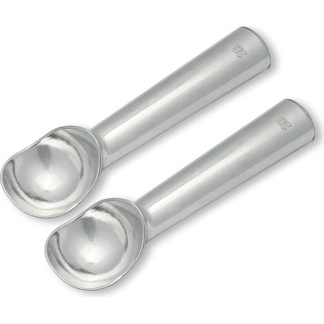 Professioneller antihaftbeschichteter Eisportionierer aus Aluminium (2 Stück) (Silber) (1/5)