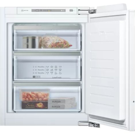 Neff GI1113FE0 N50 Congelatore da Incasso, 71.2 x 55.8 cm, Chiusura a Cerniera Piatta, Capacit� Elevata, Design Slim e Moderno (1/4)