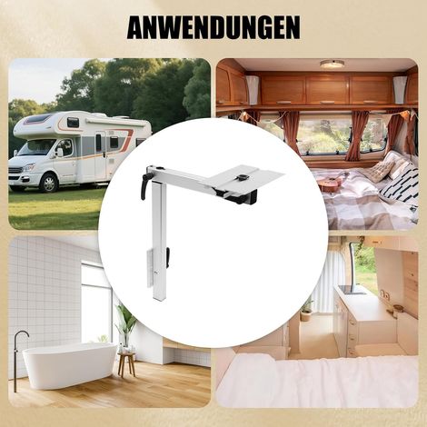 Pieds de table amovibles, pivotants à 360°, support de table, RV, camping-car, hauteur réglable, système de pieds de table amovible (1/5)