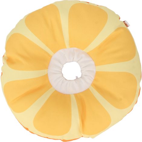 Collier réglable imperméable pour chat et chien, anneau de honte orange taille M, doux et mignon, accessoire de tête ajustable pour animaux. (1/5)