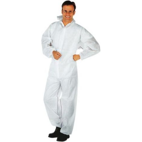 Traje protector desechable -Basic- TXL blanco