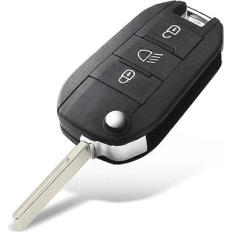 Clé de voiture pour Peugeot 208 2008 301 308 508 5008 RCZ et Citroën C-Élysée C4 Cactus (phare central). (1/5)