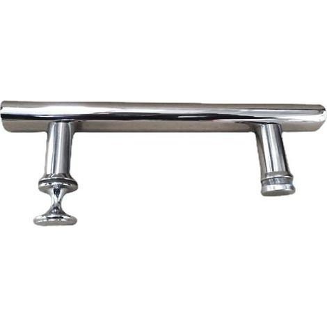 Poignée de porte de douche chromée Centres de trou 145 mm 215 mm de long Convient pour cloisons de douche (1/5)