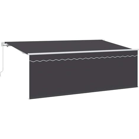 Einziehbare Markise Anthrazit 400 x 200 cm