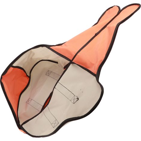 Tragbare Aufbewahrungstasche für Kettensägen aus Oxford-Canvas, Schutzhülle für Rasenmäher, Tragetasche, robuste Tasche (Orange) (1/5)