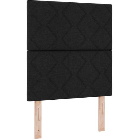 Tête de lit Noir 80 cm tissu (1/5)