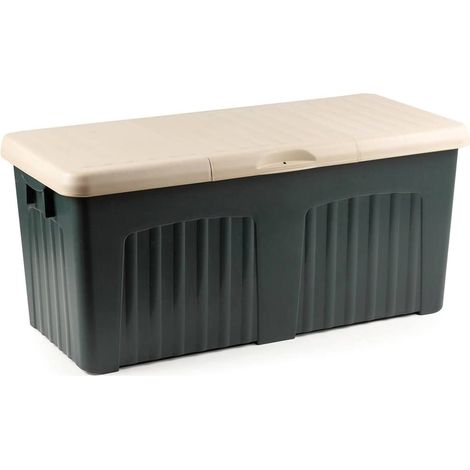 Dmora Mehrzweck-Aufbewahrungskoffer, Made in Italy, 125 x 57 x 56 cm, Farbe Grau
