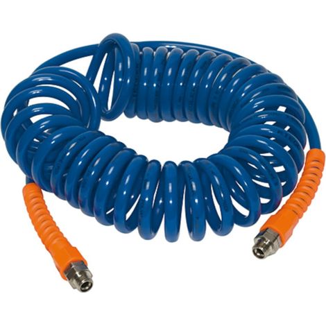 Riegler Spiralschl., Verschraubung, Knickschutz, PU, G 1/4, ø 8x5, 3,0 m, SP 16-300 (1/2)