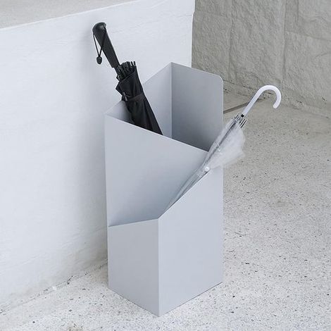 Nordic Creative Metall-Schirmständer freistehender Schirmständer für kurze und lange Sonnenschirme rechteckiger Schirmhalter für Türrahmen Farbe Weiß (1/5)