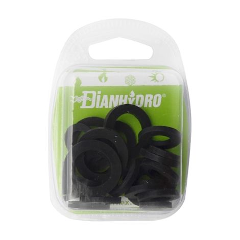 KIT MISTO GUARNIZIONI PER RACCORDI SANIT. IN GOMMA T.M. BLISTER- pz.10x(3/8-1/2) +pz.5x(3/4)- FAIDF- pezzi 1