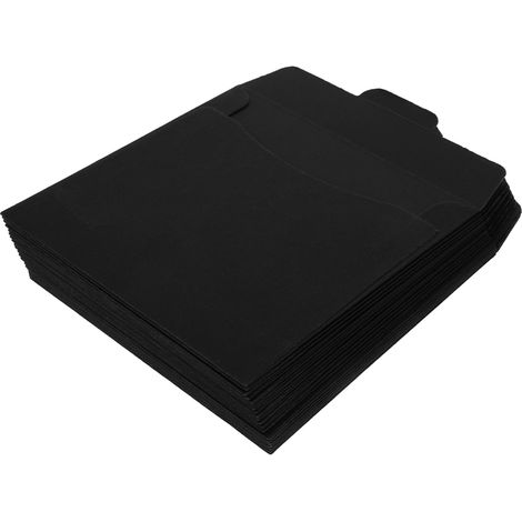 Lot de 20 Pochette,Papier kraft,Noir,12,7 x 12,7 cm,CD,DVD,Maison,Bureau (1/5)