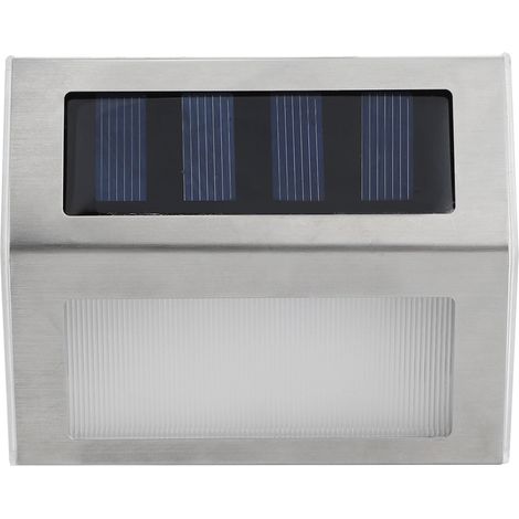 Lampes solaires d'escalier extérieures, étanches, à LED, pour la décoration des allées, des jardins et des cours. (1/5)