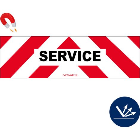 Panneau d'intervention - Service - Rétroréfléchissant Classe 2 - Magnétique 300x1000mm - 3340198