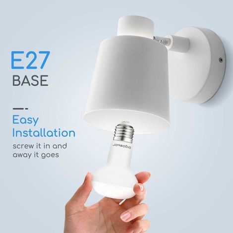 Lampadina Led E27 R63 a faretto 9W Bianco freddo 6400K Aigostar (1/5)