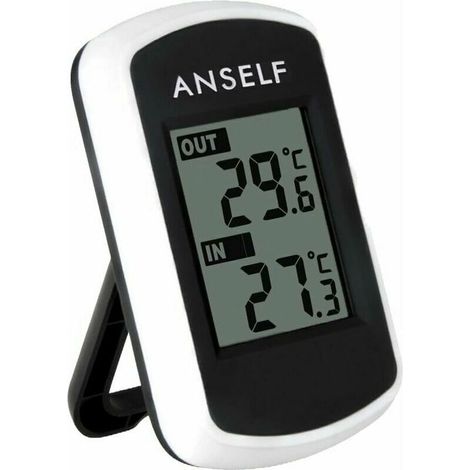Termometro digitale wireless LCD Ulisem Anself per uso interno ed esterno.