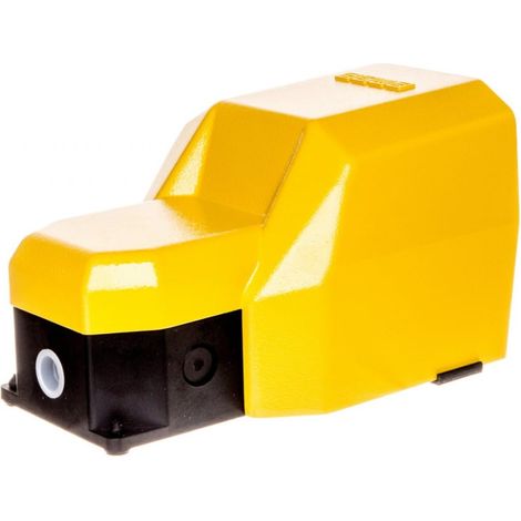 Interruttore a pedale singolo con coperchio in metallo giallo, 2 NA, 2 NC, 2 posizioni, T0-PDKS11GX20