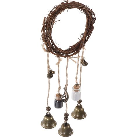 Carillon éolien rustique, élégant et décoratif, fait main, pour poignée de porte clochette protectrice pour salon, chambre ou balcon. (1/5)