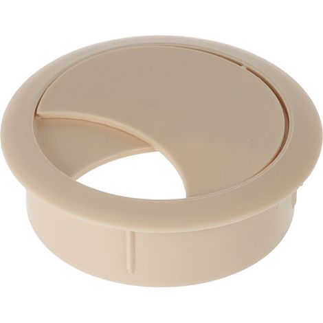 Pasacables redondo 60 mm abedul de plástico H20 Riex EK62 (1/2)