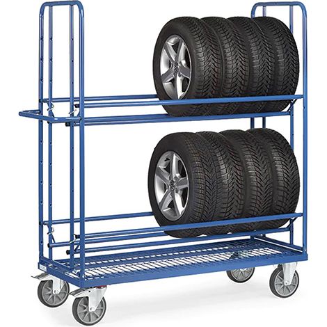 Carrello a 2 livelli - 1600x620x1800 mm - Carico mass. 400 kg. - 4596