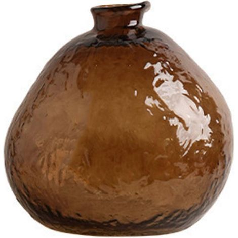 Vase minimaliste en verre brun, pot pour plantes hydroponiques, décoration de table, composition florale, vases fleuris, décoration esthétique de chambre (1/5)
