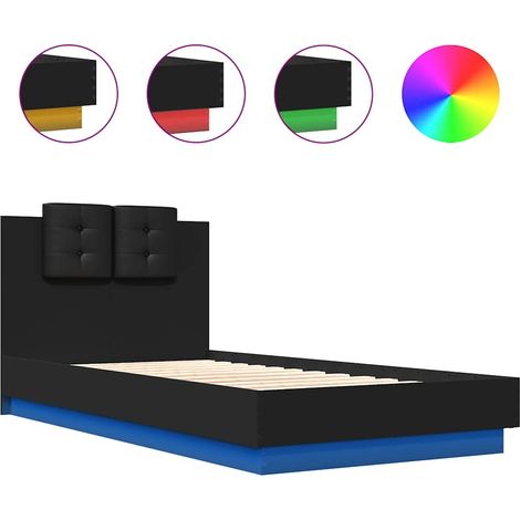 Maison Exclusive - Estructura de cama con cabecero y luces LED ne (1/5)