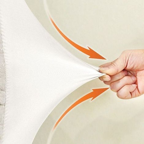 Housse Tete De Lit - Extensible 150 Cm - Pour Lit Simple Ou Double - Velours De Lait - Lavable En Machine (1/4)