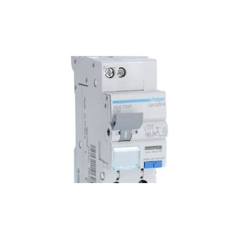 Hager – Disjoncteur différentiel 1P+N 32A 30mA type AC – Courbe C – Protection 3kA – Borne à vis – Montage rail DIN