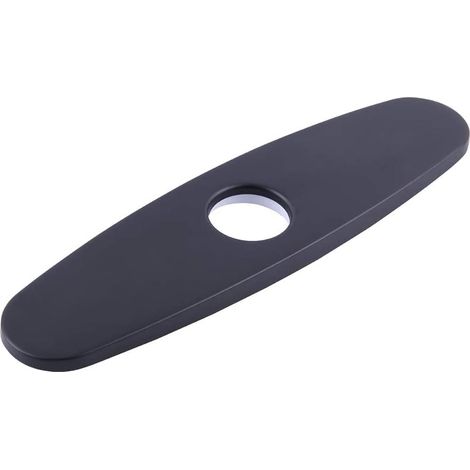Plaque de recouvrement pour robinet mitigeur monotrou d'évier de cuisine, 25,4 cm (10 pouces), acier inoxydable 304 (1/3)