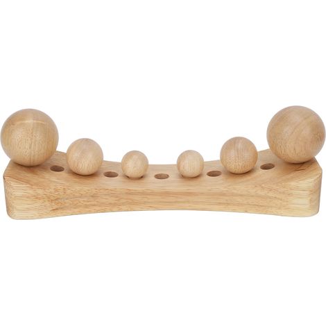 Psoas-Massagegerät aus Holz mit 6 Aufsätzen – Muskelentspannung und Triggerpunktbehandlung (1/5)