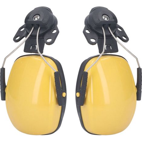 par de orejeras de seguridad para casco, protección auditiva, protección auditiva para obras de construcción. (1/4)