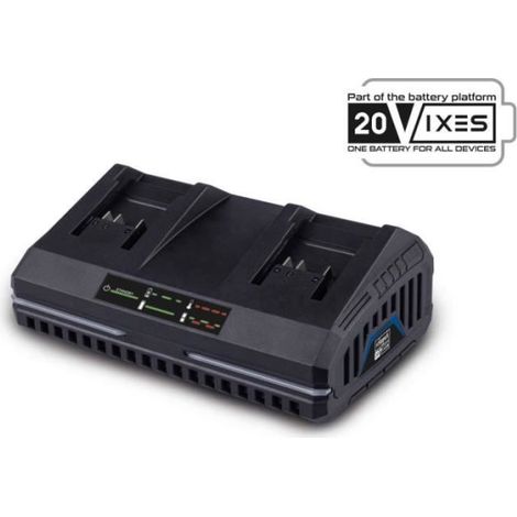 chargeur double 2.4A 20V - batterie universelle pour la gamme SCHEPPACH 20V IXES