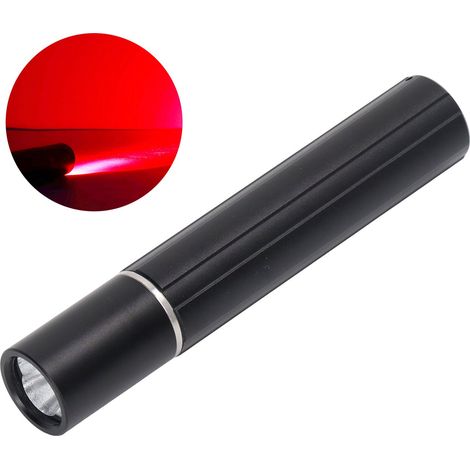 Lampe torche LED thérapeutique en alliage d'aluminium, 2200 mAh, 9 W, rechargeable, portable, infrarouge rouge (630 nm, 660 nm, 850 nm). (1/5)