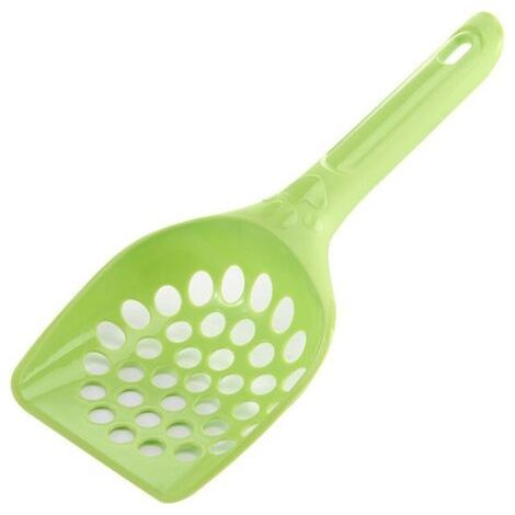BUNTHAUS 2 paquets de pelle à litière pour chat, pelle à excréments de chat, fournitures de nettoyage pour animaux de compagnie（Vert [grand trou]） (1/5)