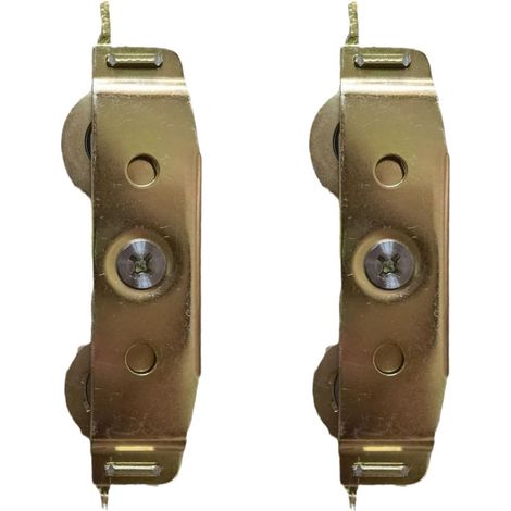 Lot de 1/2/3 rouleaux tandems en alliage d'aluminium pour porte coulissante et fenêtre - Matériel réglable pour verre (1/5)