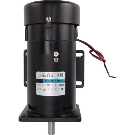 Moteur électrique 220V 500W à aimant permanent, vitesse réglable 1800 tr/min, sens horaire et antihoraire, haute performance pour usage industriel (1/5)