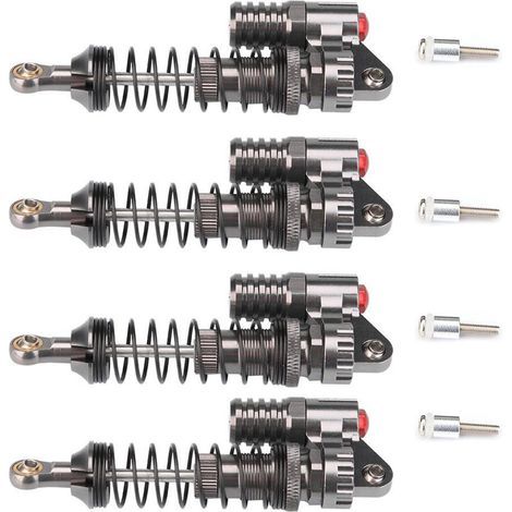 4 amortisseurs en aluminium usinés CNC pour voiture RC Crawler Axial / SCX10 / D90 (1/5)