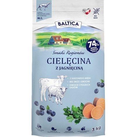 BALTICA SMAKI REGIONÓW Cielęcina z jagnięciną M / L 3kg