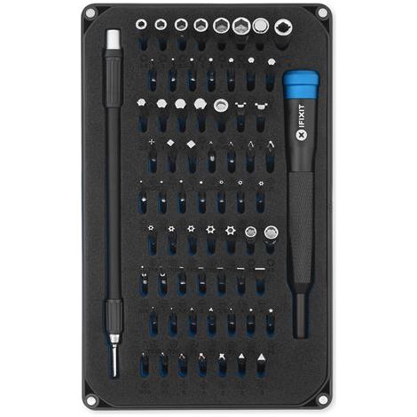 IFIXIT 64 BIT DRIVER KIT - KIT DE 64 EMBOUTS CRUCIFORME (PHILLIPS) TORX SECURITY PENTALOBE JIS TRI-POINT 145299-4 (1/9)