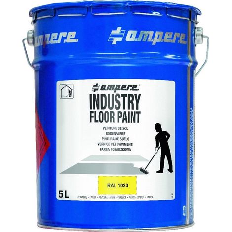 A.M.P.E.R.E. Bodenmarkierungsfarbe Traffic Industry Floor Paint 5L gelb (1/2)