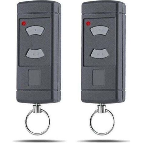 Confezione da 2 trasmettitori per porte da garage compatibili con i telecomandi per porte da garage Hse2-40, Hs4-40, Hsm4-40, 40,685 MHz – C3