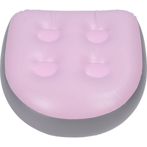 Coussin gonflable pour spa, bain à remous, jacuzzi, imperméable, coussin de dossier pour baignoire, spa et piscine, rose (1/5)