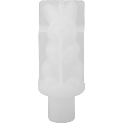 Moule à Bougie Professionnel en Forme de Lapin, Réutilisable pour Résine Époxy et Savon DIY (1/5)