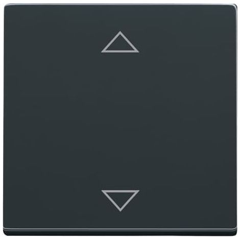 Busch-Jaeger Busch-Jalousiecontrol® II Elemento de control con impresión Símbolo "Flechas" para persiana sencilla antracita - Plataforma 63 (6430-81-102), 2CKA006430A0326