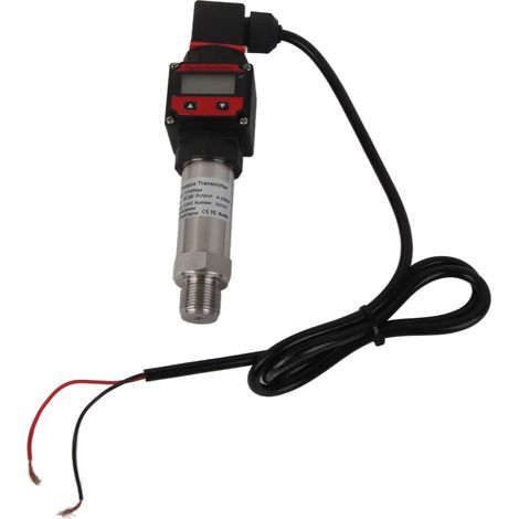 Transmetteur de pression numérique 24V DC 4-20mA 0-0.6Mpa pour air et eau, capteur de pression en silicium à diffusion, compatible avec systèmes de mesure et contrôle. (1/5)