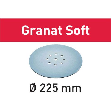 Festool – Disque à lamelles 225mm P180 – 25 pièces – Pour ponçage d'enduits souples – Granat Soft pour surfaces Q3/Q4
