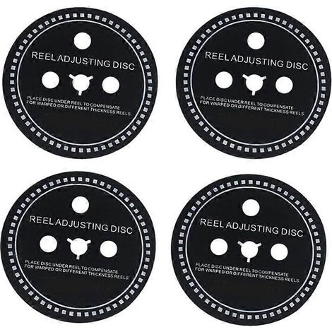 Lot de 4 entretoises adaptateurs NAB pour magnétophones à bobines Studer TEAC, compatibles avec l'équipement audio professionnel (0,7 mm). (1/5)